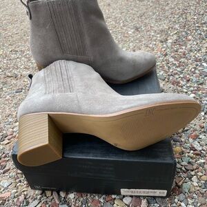 INC International Concepts Grey Suede booties size 12